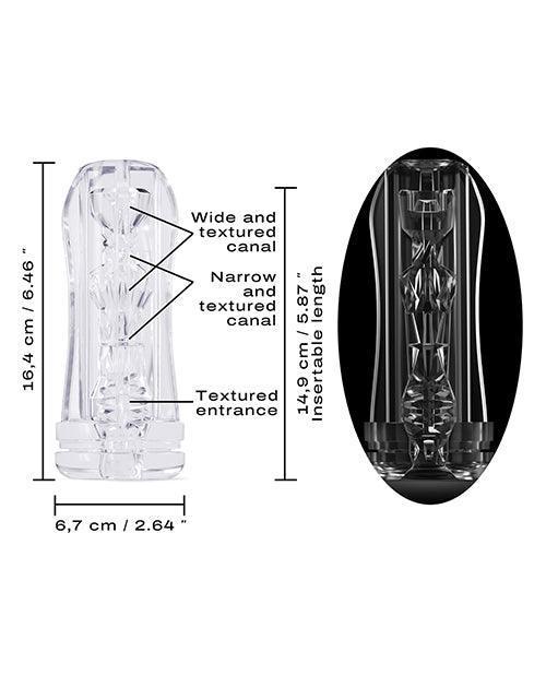 image of product,Dorcel Deep Blow Multi Sensation Sleeve - Clear - SEXYEONE