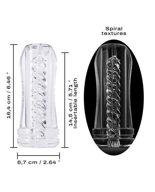 image of product,Dorcel Deep Blow Tornado Sleeve - Clear - SEXYEONE