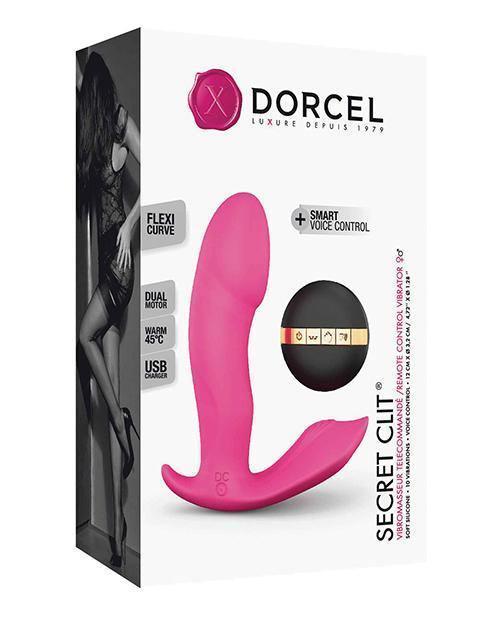 product image, Dorcel Secret Clit Dual Stim Heating And Voice Control - Pink - SEXYEONE
