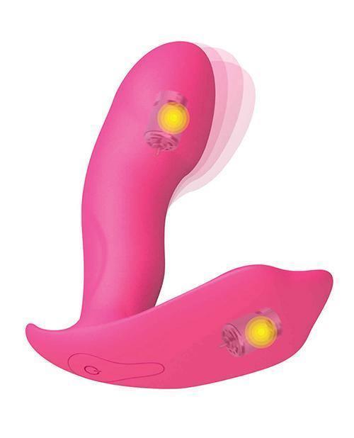 image of product,Dorcel Secret Clit Dual Stim Heating And Voice Control - Pink - SEXYEONE