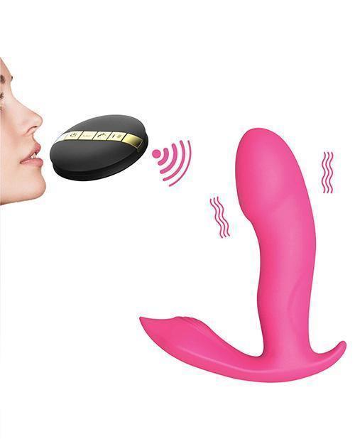 image of product,Dorcel Secret Clit Dual Stim Heating And Voice Control - Pink - SEXYEONE