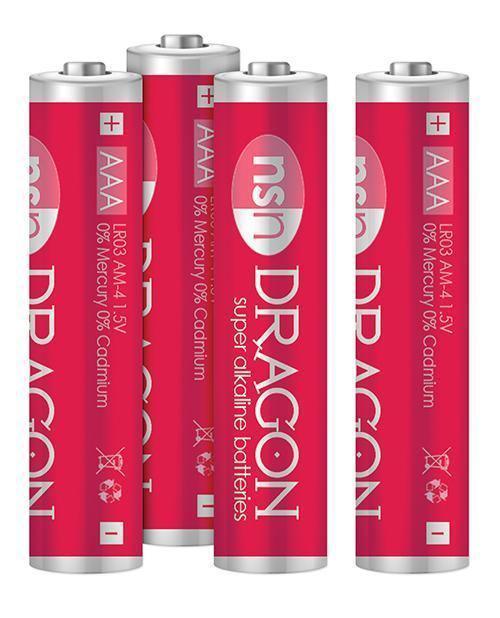 image of product,Dragon Alkaline Batteries - Aaa Pack Of 4 - SEXYEONE