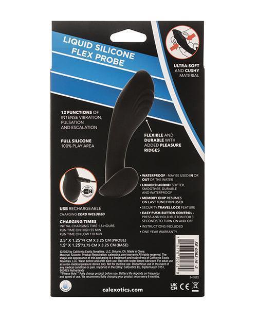 image of product,Eclipse Liquid Silicone Flex Probe - Black - SEXYEONE