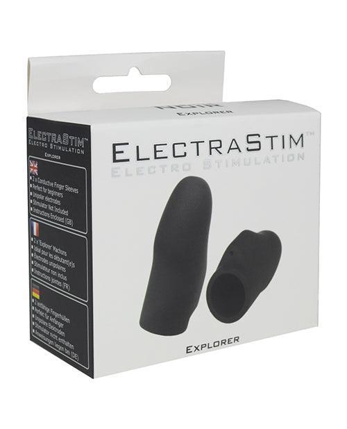 product image, Electrastim Explorer Electro Finger Sleeves - Black - SEXYEONE