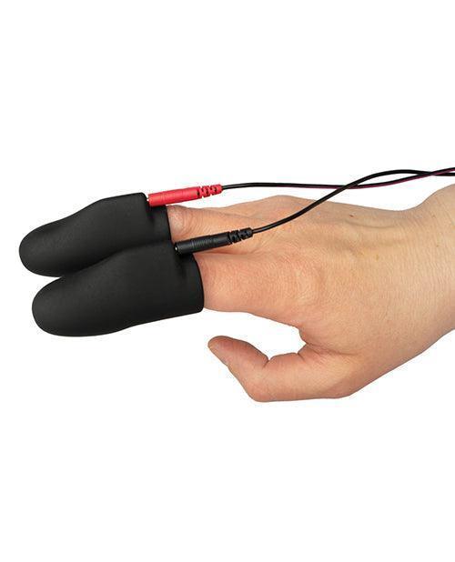 image of product,Electrastim Explorer Electro Finger Sleeves - Black - SEXYEONE