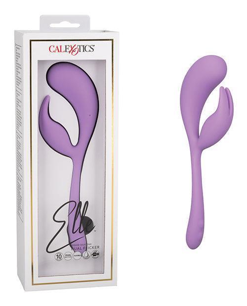 product image, Elle Liquid Silicone Dual Flicker - Purple - SEXYEONE