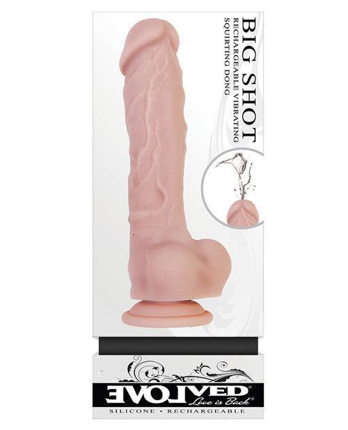 product image, Evolved Big Shot Vibrating & Squirting Dong - Flesh - SEXYEONE