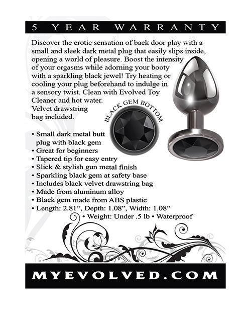image of product,Evolved Black Gem Anal Plug - SEXYEONE