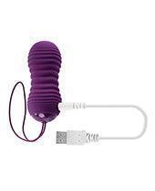 image of product,Evolved Eager Egg Vibrating & Thrusting Egg W-remote - Purple - SEXYEONE