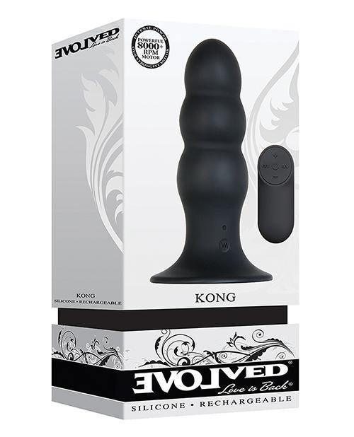 product image, Evolved Kong Rechargeable Anal Plug - Black - SEXYEONE