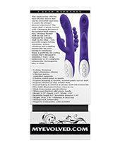 image of product,Evolved Lick Me Triple Stim Vibe - Purple - SEXYEONE