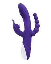 image of product,Evolved Lick Me Triple Stim Vibe - Purple - SEXYEONE