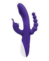 image of product,Evolved Lick Me Triple Stim Vibe - Purple - SEXYEONE