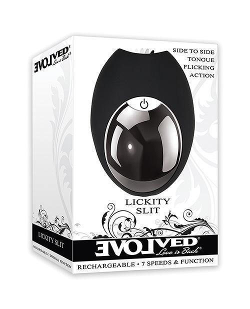 product image, Evolved Lickity Slit Oral Massager - Black - SEXYEONE