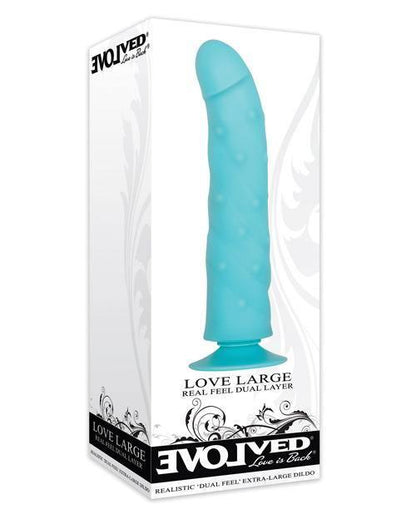 Evolved Love Large Dildo - Blue - SEXYEONE 