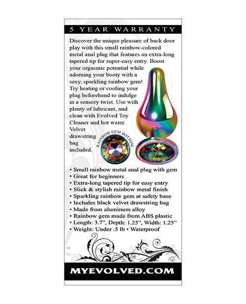 image of product,Evolved Rainbow Metal Plug - SEXYEONE