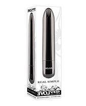 product image, Evolved Real Simple Rechargeable Bullet - Black Chrome - SEXYEONE