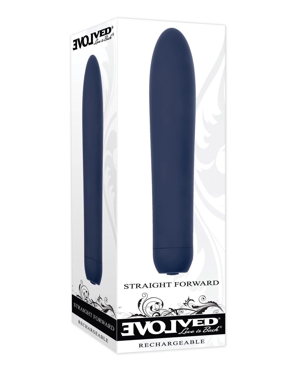 product image, Evolved Straight Forward Vibrator - Blue - SEXYEONE