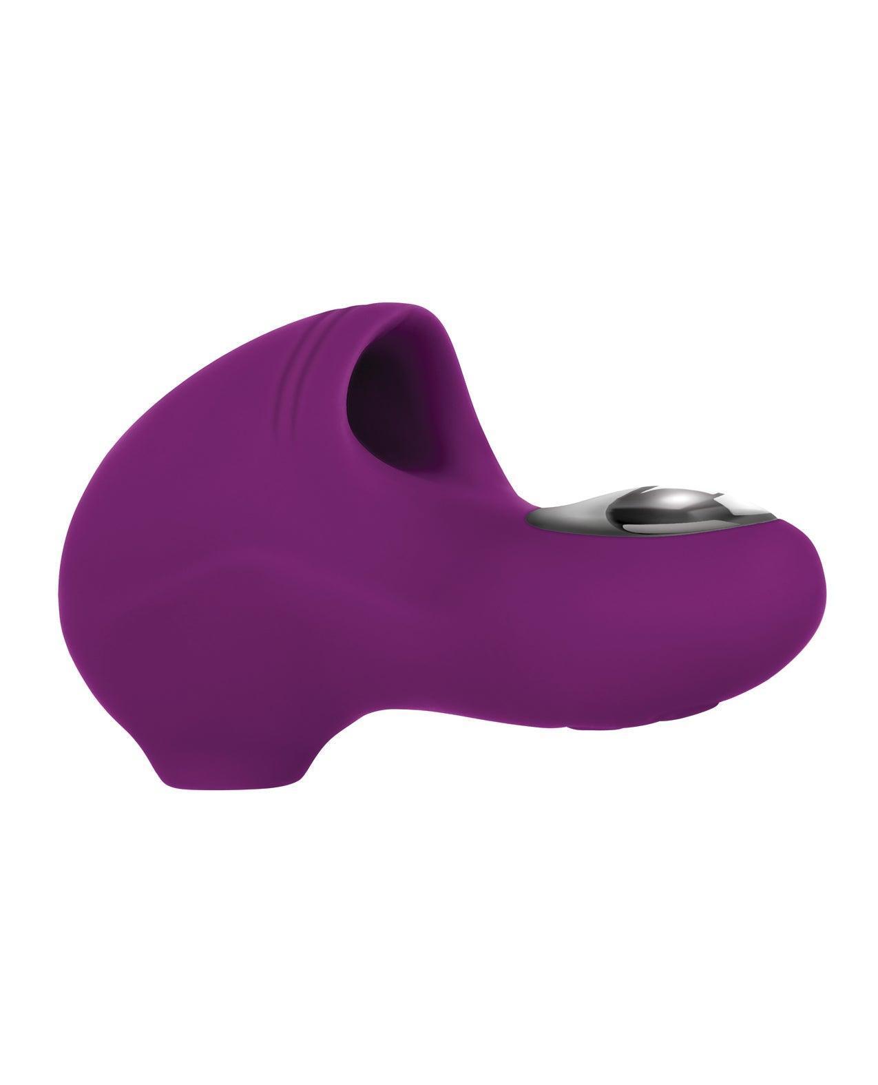 image of product,Evolved Sucker For You Finger Vibe - Purple - SEXYEONE