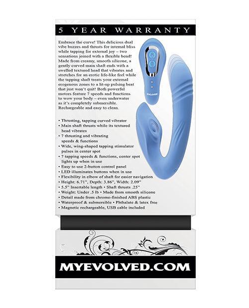 image of product,Evolved Tap & Thrust Dual Vibe - Blue - SEXYEONE