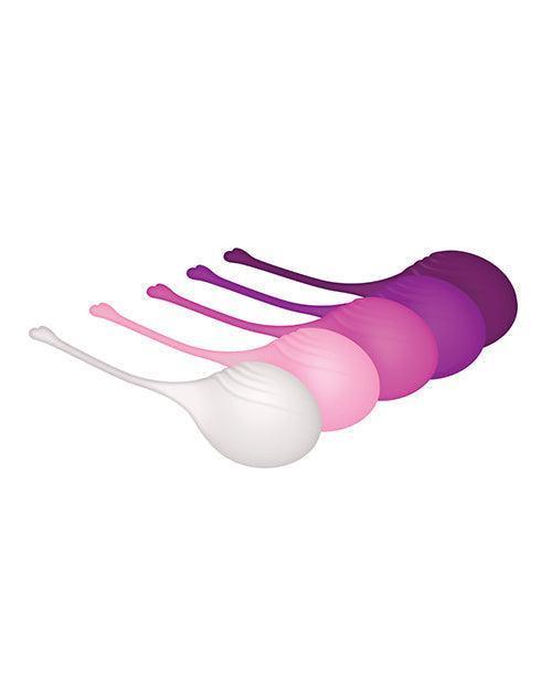 image of product,Evolved Tight & Delight 5 Pc Weighted Kegel Ball Set - Assorted Colors - SEXYEONE