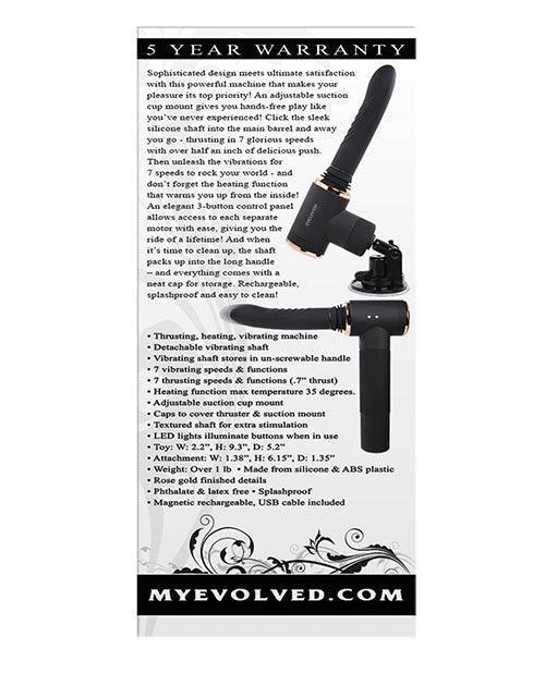 product image,Evolved Too Hot To Handle Thrusting Machine - Black - SEXYEONE