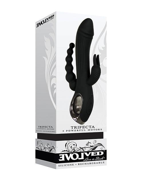 product image, Evolved Trifecta Triple Stim Rechargeable - Black - SEXYEONE