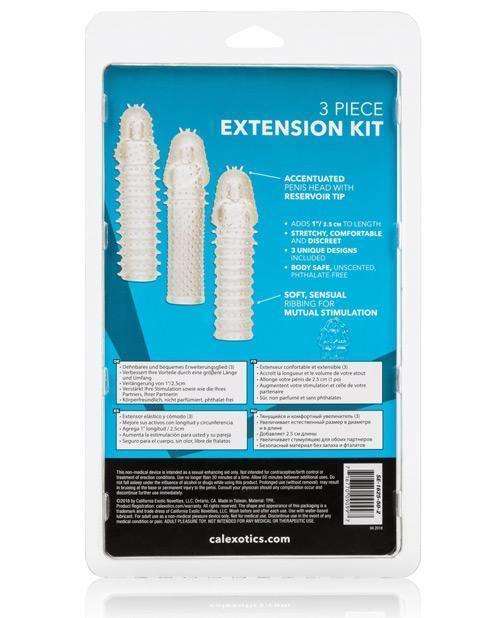 product image,Extension 3 Piece Kit - Clear - SEXYEONE