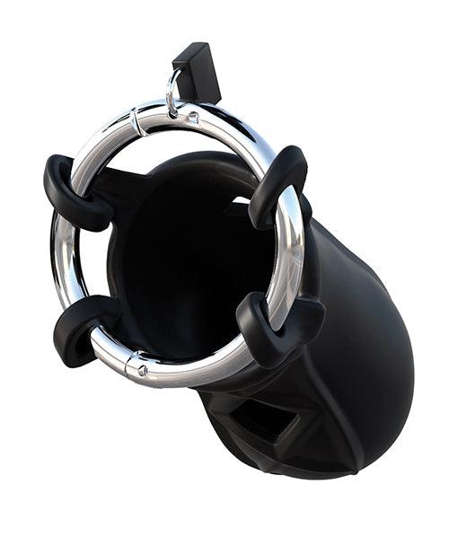 image of product,Fantasy C-ringz Extreme Silicone Cock Blocker - Black - {{ SEXYEONE }}