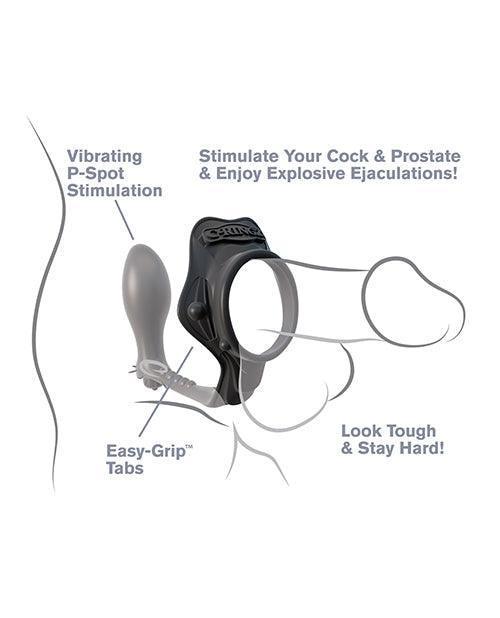 product image,Fantasy C-ringz Rock Hard Ass-gasm Vibrating Ring - Black - SEXYEONE