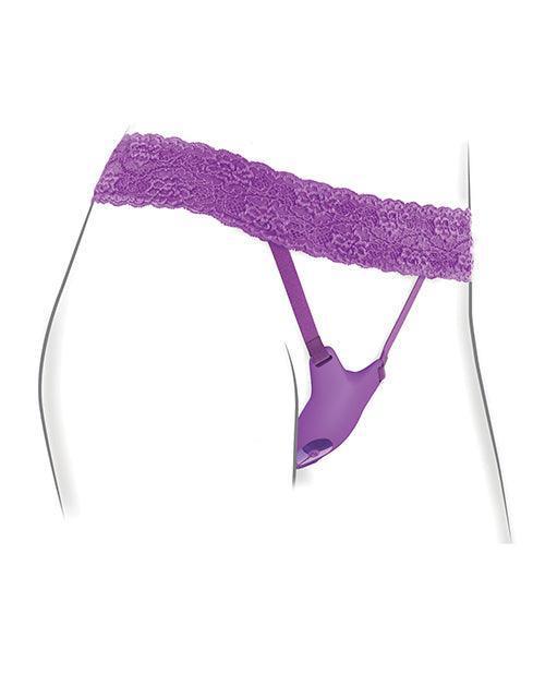 image of product,Fantasy For Her Ultimate G-spot Butterfly Strap On - Purple - SEXYEONE