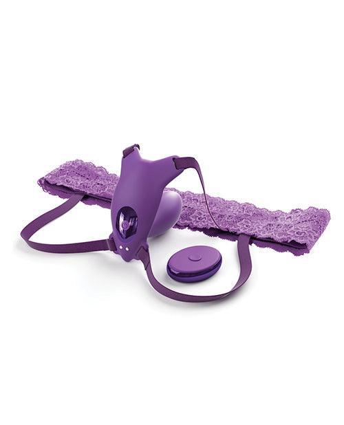 image of product,Fantasy For Her Ultimate G-spot Butterfly Strap On - Purple - SEXYEONE