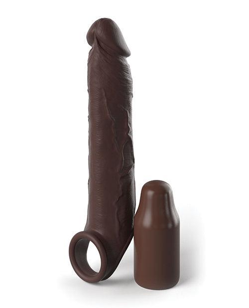 product image,Fantasy X-tensions Elite 7" Extension W-strap - Brown - SEXYEONE