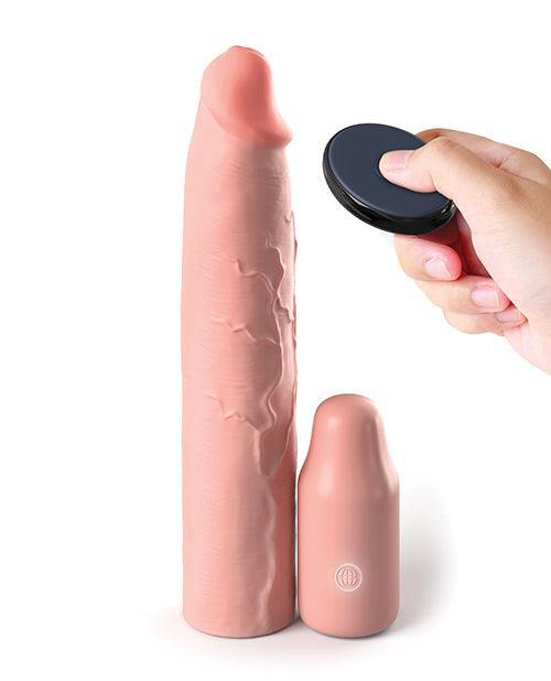 image of product,Fantasy X-tensions Elite 9" Sleeve Vibrating 3" Plug W/remote - SEXYEONE