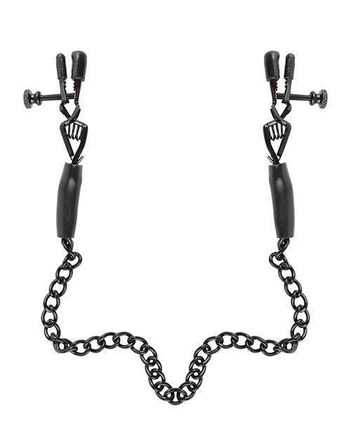 image of product,Fetish Fantasy Series Adjustable Nipple Chain Clamps - SEXYEONE