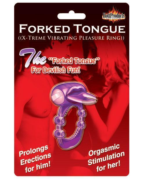 image of product,Forked Tongue X-treme Vibrating Pleasure Ring - SEXYEONE