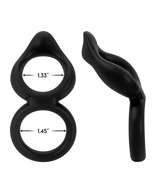 image of product,Forto F-88 Double Ring Liquid Silicone Cock Ring - SEXYEONE
