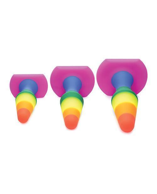 image of product,Frisky Rainbow Silicone Anal Trainer Set - SEXYEONE