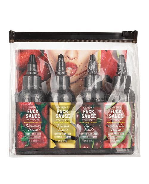 product image, Fuck Sauce Flavored Water Based Personal Lubricant Variety 4 Pack - 2 Oz Each - SEXYEONE