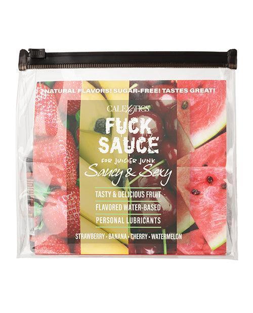 image of product,Fuck Sauce Flavored Water Based Personal Lubricant Variety 4 Pack - 2 Oz Each - SEXYEONE