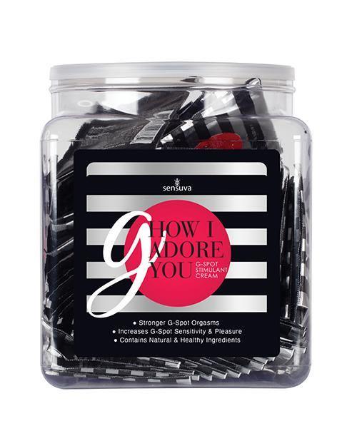 image of product,G How I Adore You G-spot Enhancement Cream - Tub Of 100 Single Use Packet - SEXYEONE 