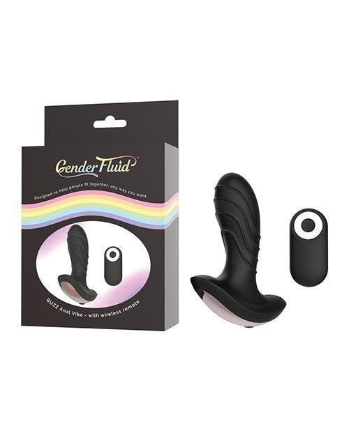 product image, Gender Fluid Buzz Anal Vibe W-remote - Black - SEXYEONE