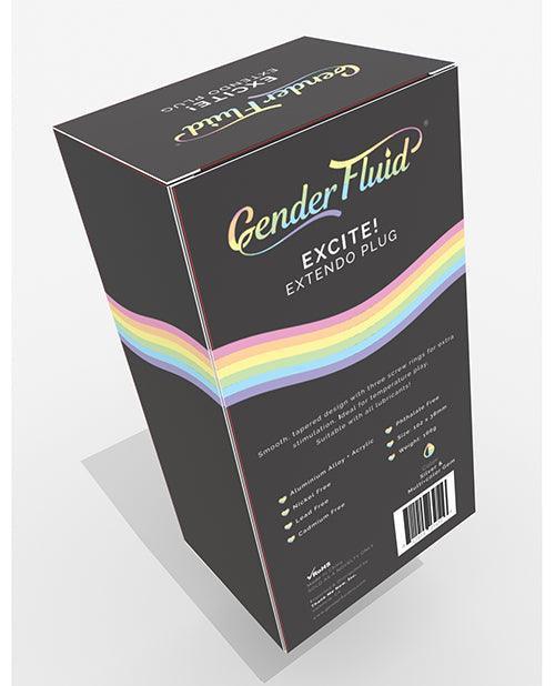 product image,Gender Fluid Excite! Extendo Plug - Silver - SEXYEONE