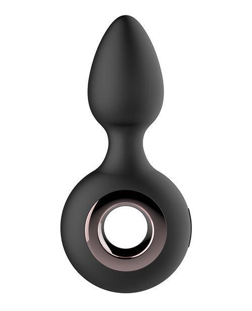 image of product,Gender Fluid Tremor Ring Plug Anal Vibe - Black - SEXYEONE