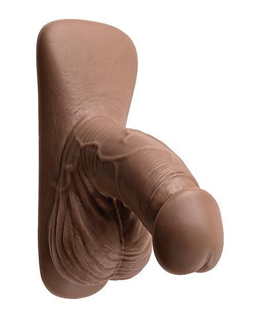 image of product,Gender X 4" Silicone Packer - Dark - SEXYEONE