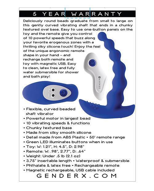 image of product,Gender X Beaded Pleasure - Blue - SEXYEONE