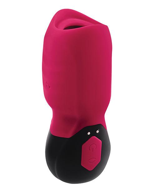 image of product,Gender X Body Kisses Vibrating Suction Massager - Red-black - {{ SEXYEONE }}