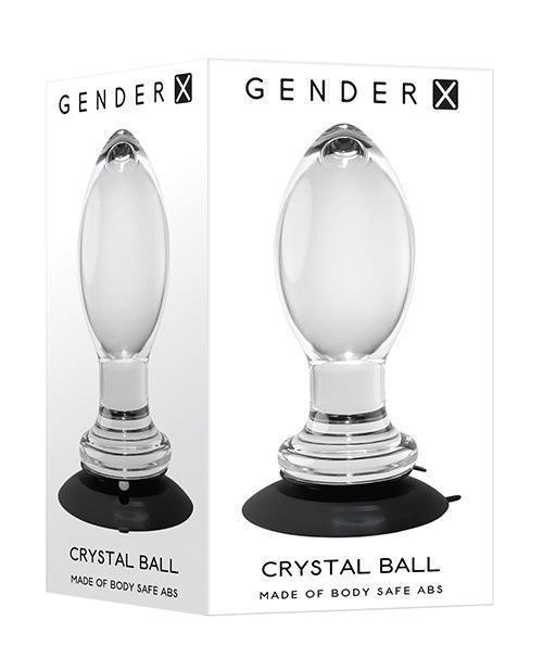 product image, Gender X Crystal Ball Plug W-suction Cup - Clear - SEXYEONE