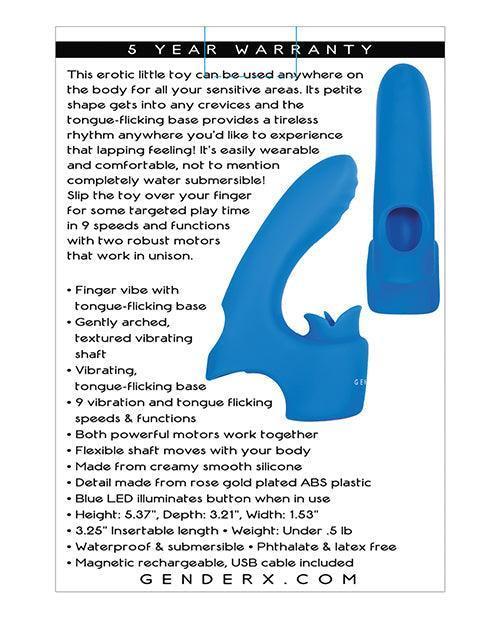 image of product,Gender X Flick It - Blue - SEXYEONE