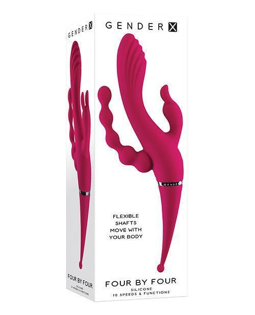 product image, Gender X Four By Four Vibrator - Burgundy - SEXYEONE